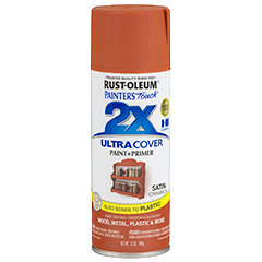 RUST-OLEUM 12 OZ Painter's Touch 2X Ultra Cover Satin Spray Paint - Satin Cinnamon CINNAMON / / SATIN