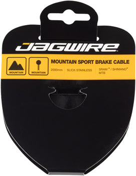 JAGWIRE Sport Brake Cable 1.5x2000mm Slick Stainless SRAM/Shimano MTB STAINLESS / / _