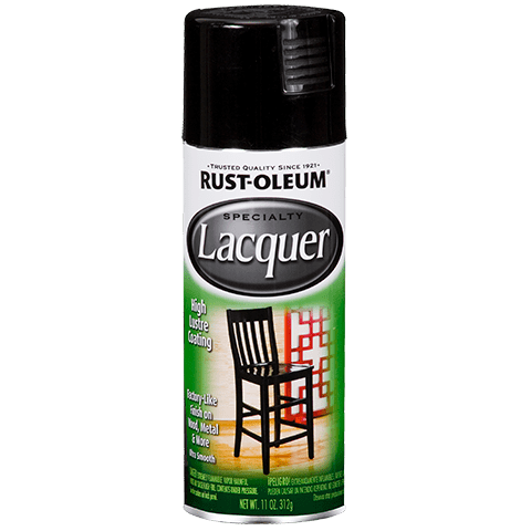 RUST-OLEUM 11 OZ Specialty Lacquer Spray - Gloss Black BLK