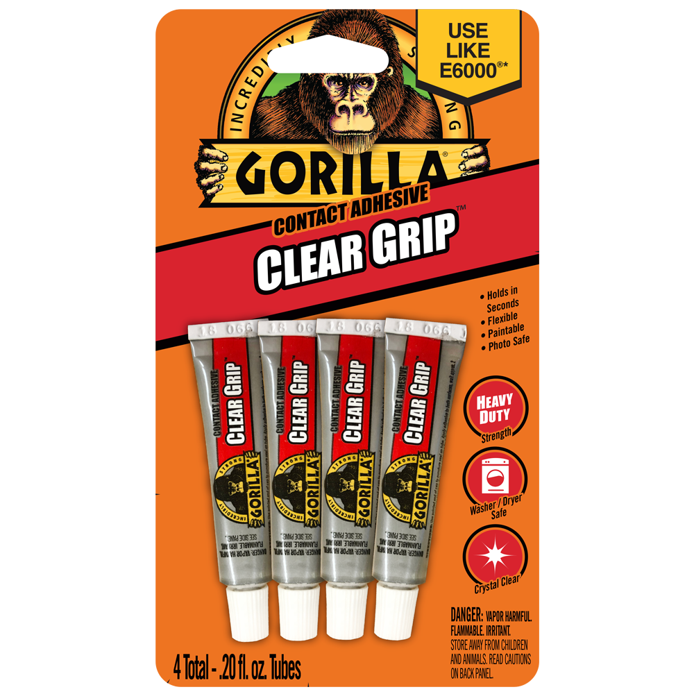 Gorilla Glue Clear Grip Adhesive Minis - 4 PACK CLEAR / / 4PK