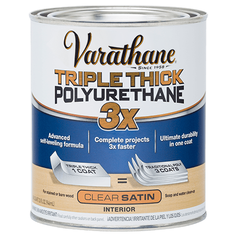 VARATHANE QT Triple Thick Polyurethane - Satin 3X / / CLEAR_SATIN