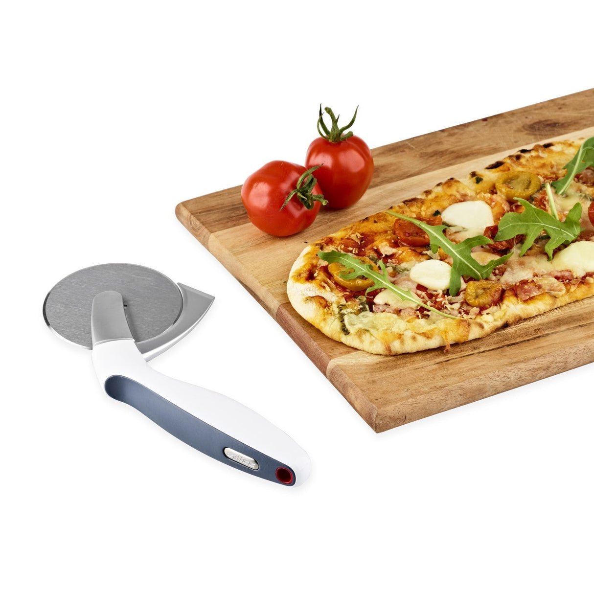 Zyliss Sharp Edge Pizza Cutter WHITE_GREY_RED