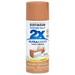 RUST-OLEUM 12 OZ Painter's Touch 2X Ultra Cover Satin Spray Paint - Satin Warm Caramel WARM_CARAMEL / / SATIN