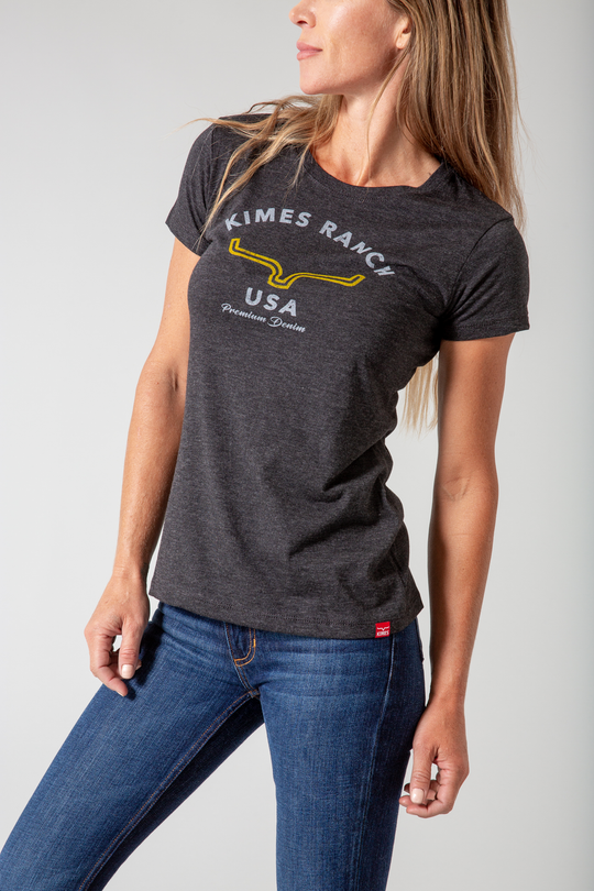 Kimes Ranch Ladies Arch Tee BLACK