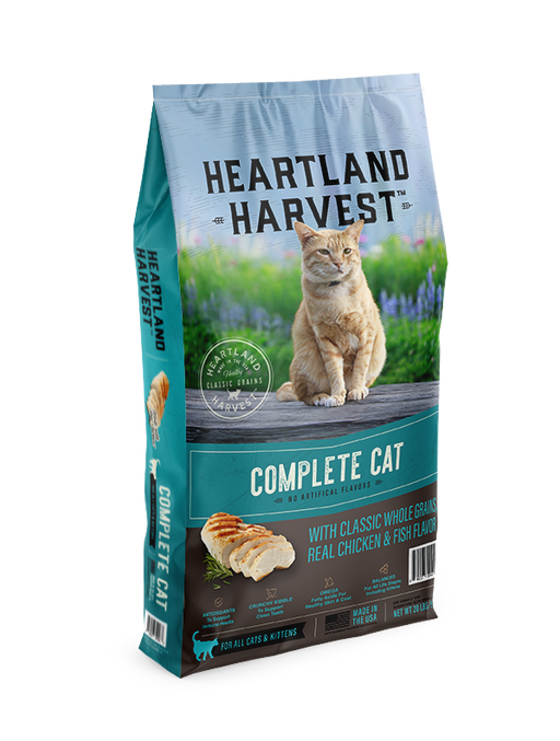 Heartland Harvest Complete Cat with Classic Whole Grains, Real Chicken & Fish Flavor