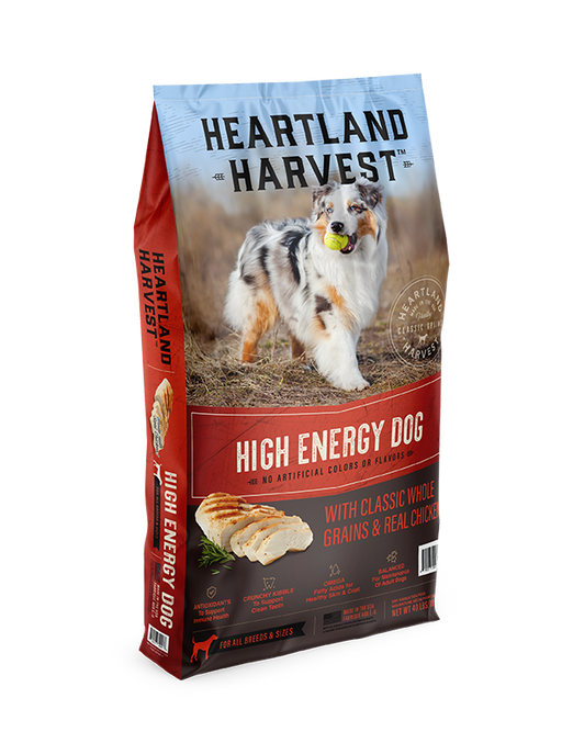 Heartland Harvest High Energy Dog with Classic Whole Grains and Real Chicken