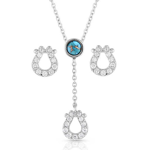 Montana Silversmiths Infinite Luck Turquoise Jewelry Set