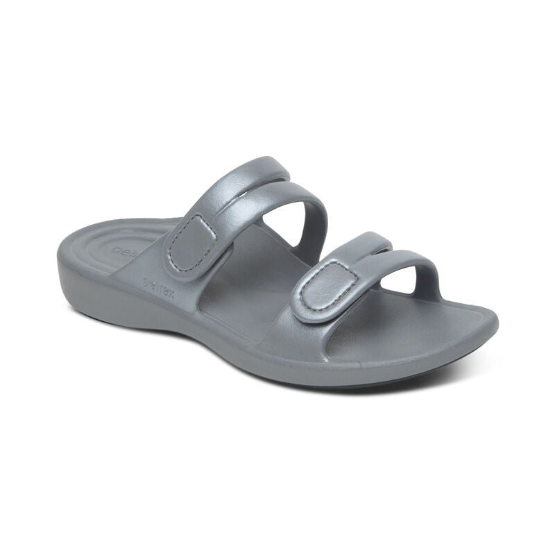 AETREX Women's Janey Sport Water-Friendly Slide Sandal GREY / / M