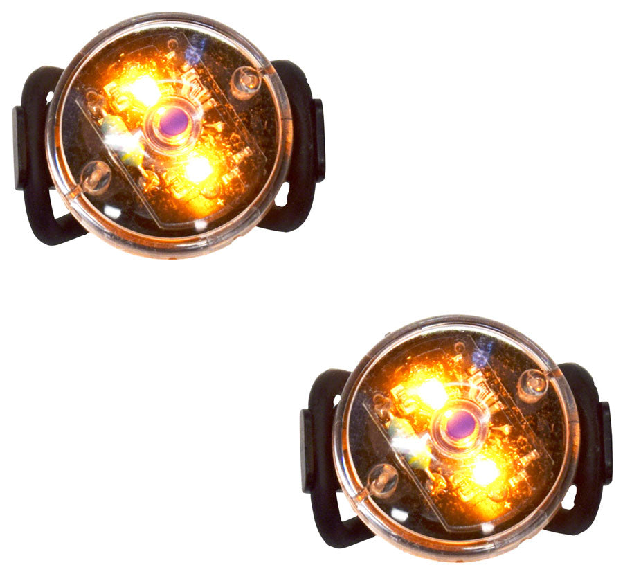 Planet Bike BUTTON BLINKY SIDE LIGHT SET, AMBER