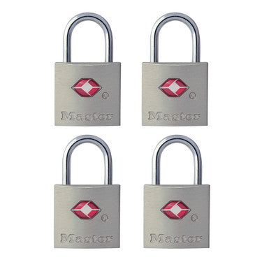 Master Lock TSA-Approved Luggage Lock, 4 pack