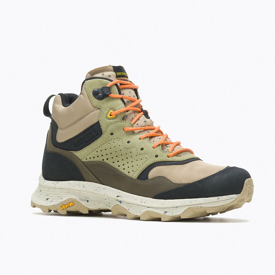 MERRELL Men's Speed Solo Mid Waterproof Boot CLAY/OLIVE / / M