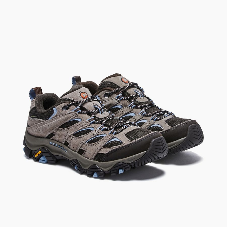 MERRELL Women's Moab 3 Waterproof Wide Shoe BRINDLE / / W