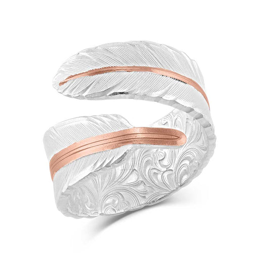 Montana Silversmiths Rose Gold Filament Feather Ring