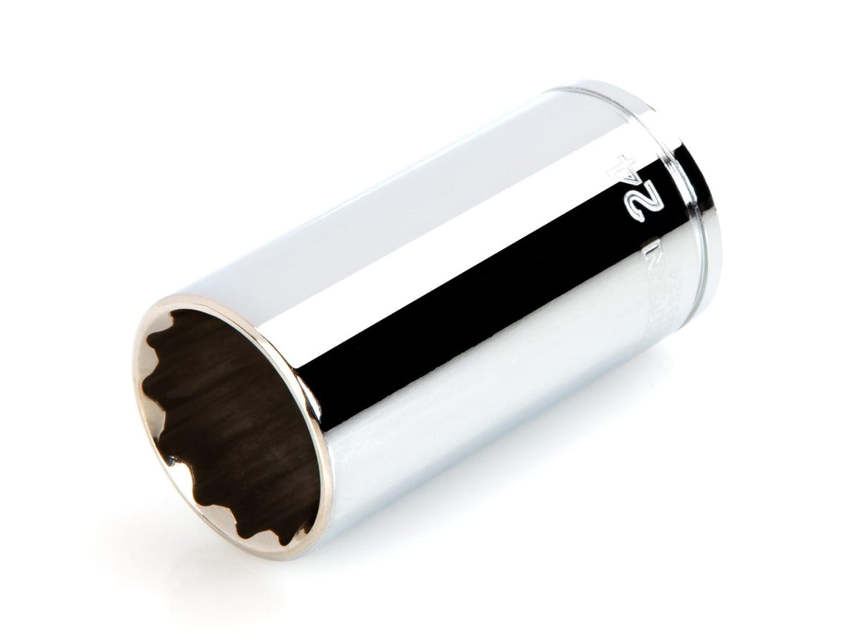 Tekton 3/8 Inch Drive x 24 mm Deep 12-Point Socket