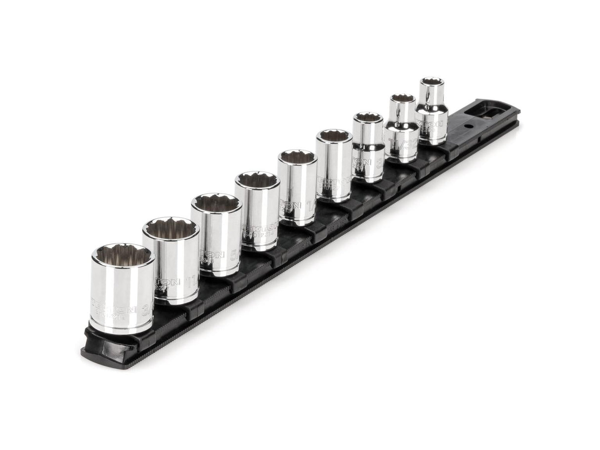 Tekton 3/8 Inch Drive 12-Point Socket Set, 9-Piece (5/16-3/4 in.)