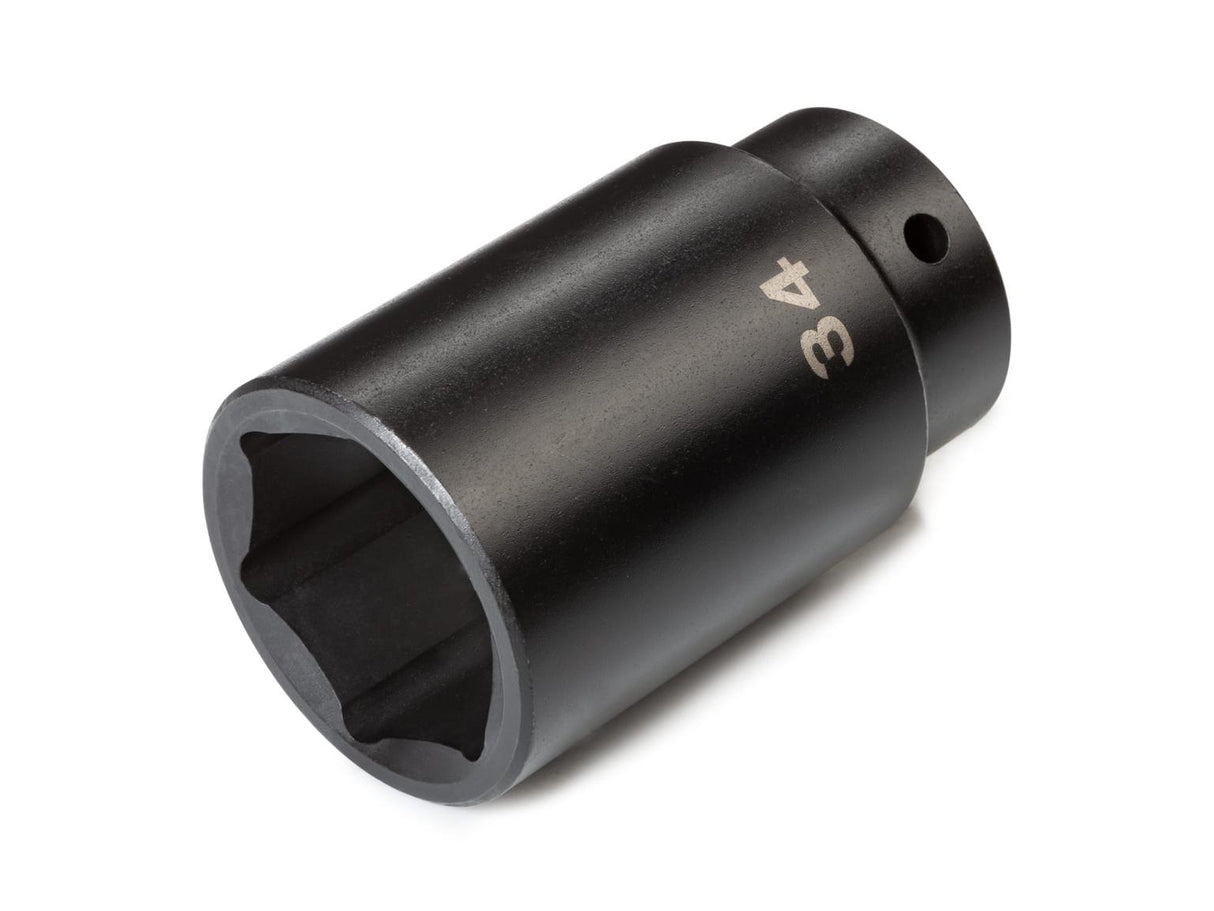 Tekton 1/2 Inch Drive x 34 mm Deep 6-Point Impact Socket / 1/2_DR