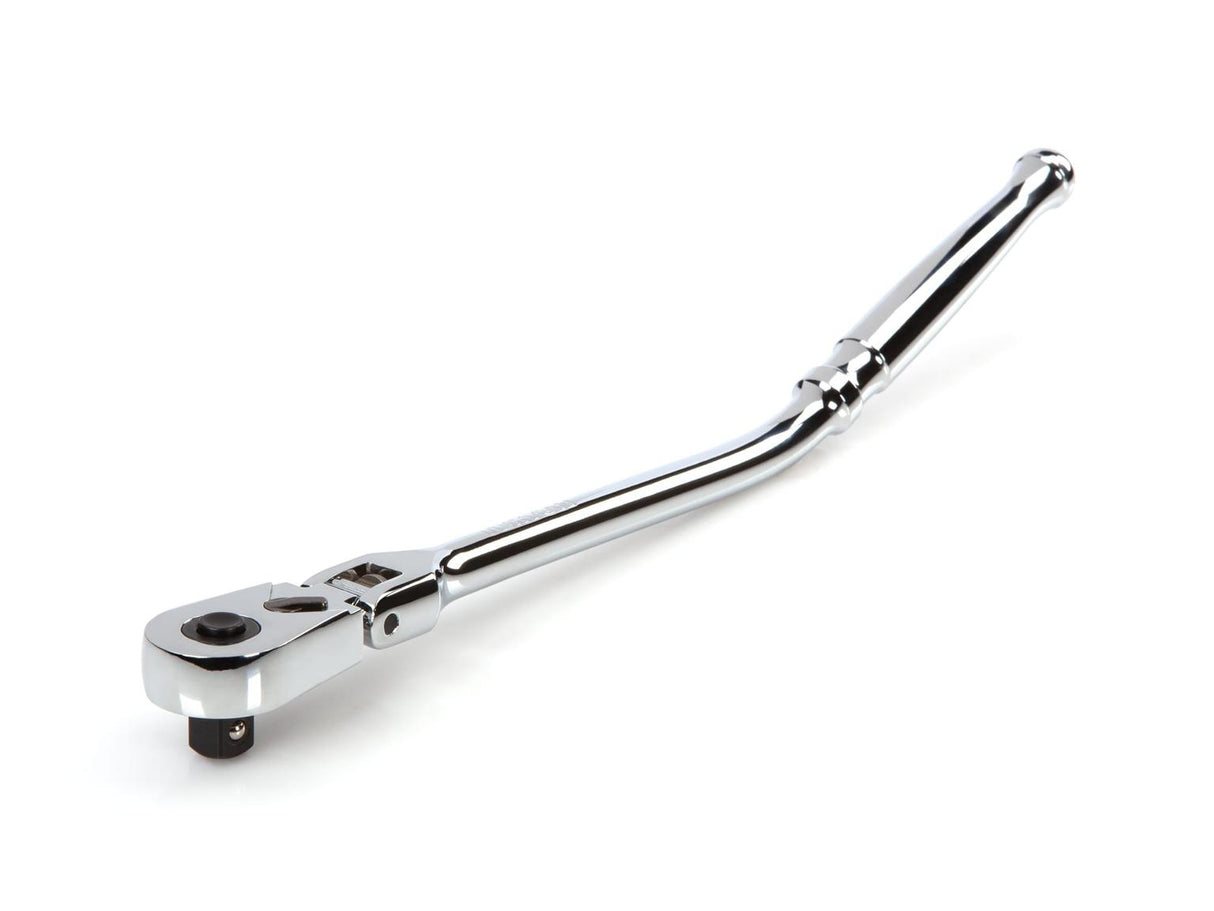 Tekton 3/8 Inch Drive x 12 Inch Flex Head Quick-Release Bent Handle Ratchet