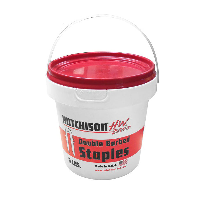 Hutchinson Western HW Double Barbed Galvanized - Fence Staples, 2-1/2in