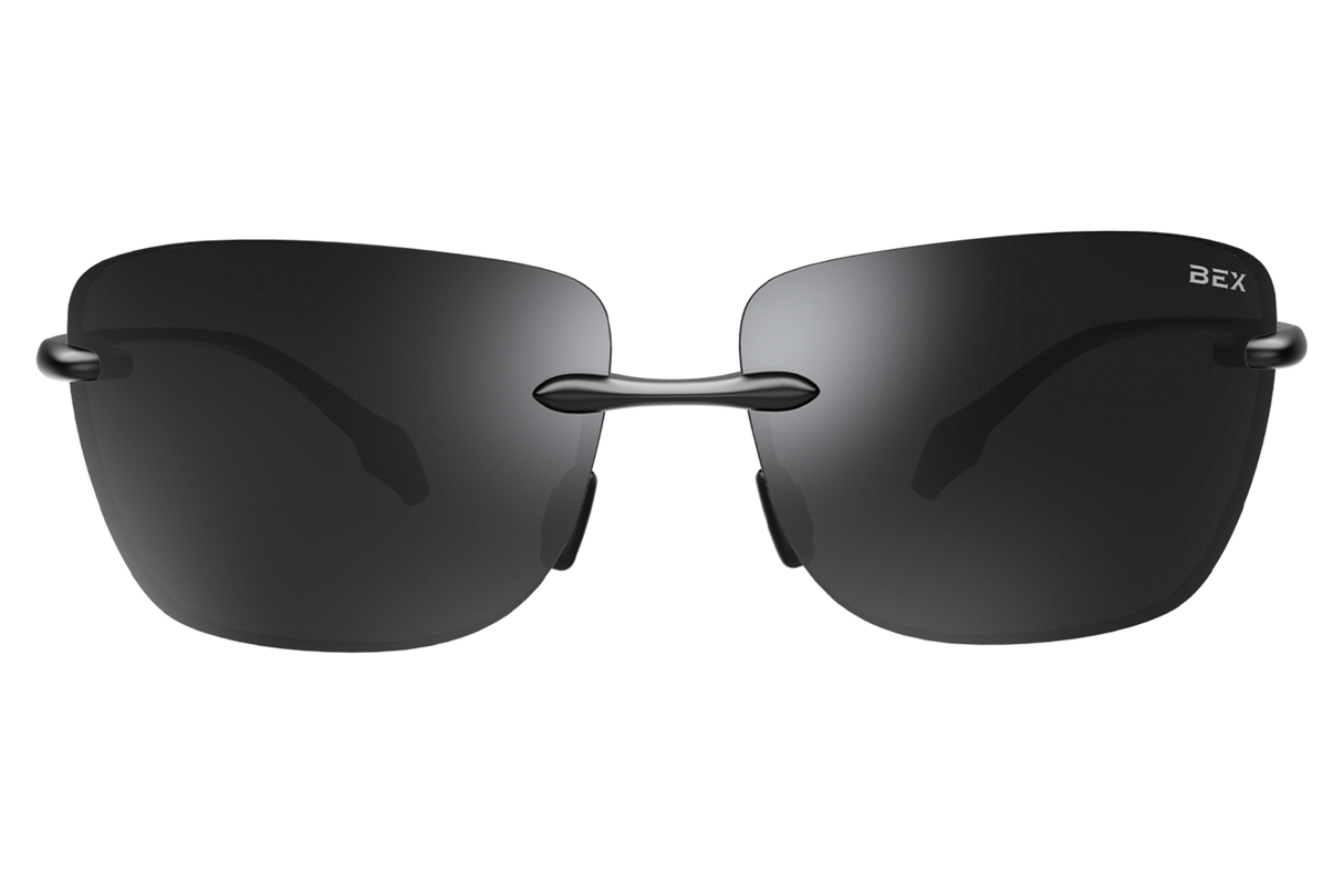 BEX Jaxyn XL Sunglasses Black / Gray (silver flash)