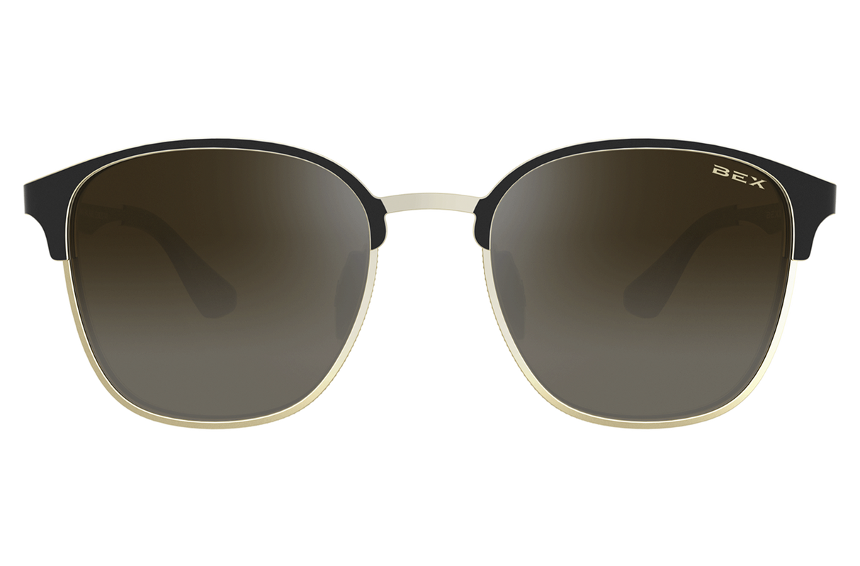 BEX Tanaya Sunglasses Gold / Black (silver flash)