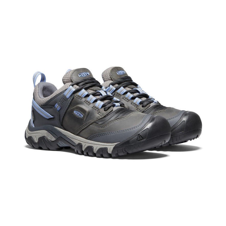 Keen Women's Ridge Flex Waterproof Shoe STEEL_GREY/HYDRANGEA / / M
