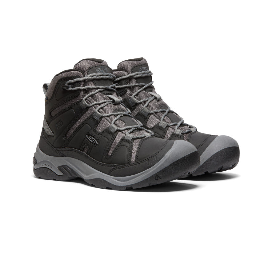 Keen Men's Circadia Waterproof Boot BLACK/STEEL_GREY / / M