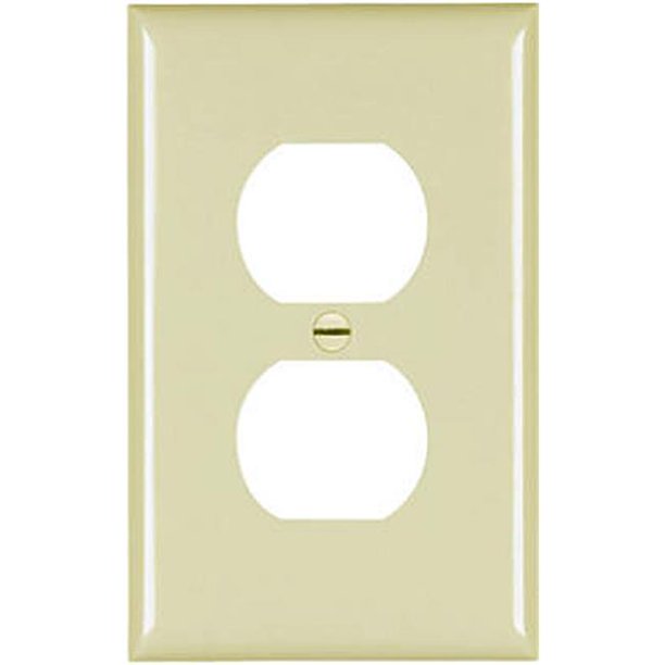 Pass & Seymour 1 Gang Jumbo Wall Plate for 1 Duplex, Ivory IVORY