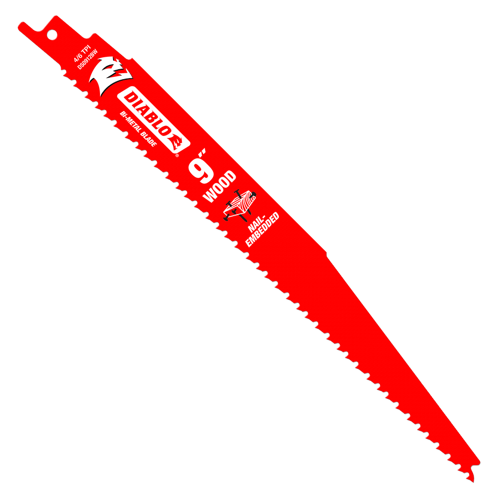 DIABLO 9 in. Bi-Metal Recip Blade for Nail Embedded Wood