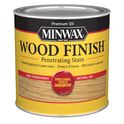 Minwax Wood Finish Semi-Transparent HALF PINT - NATURAL NATURAL / 1/2PT