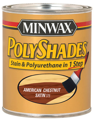 Minwax Polyshades Wood Stain Finish QUART - SATIN - AMERICAN CHESTNUT AMERICAN_CHESTNUT / / SATIN