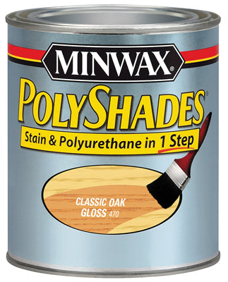 Minwax Polyshades Wood Stain Finish QUART - GLOSS - CLASSIC OAK OAK / QT