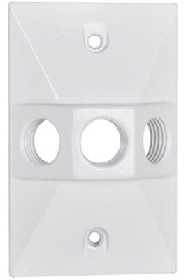 Missing Vendor Weatherproof Rectangular Lampholder Cover - WHITE WHITE