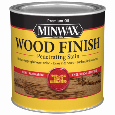 Minwax Wood Finish Semi-Transparent HALF PINT - ENGLISH CHESTNUT CHESTNUT / 1/2PT