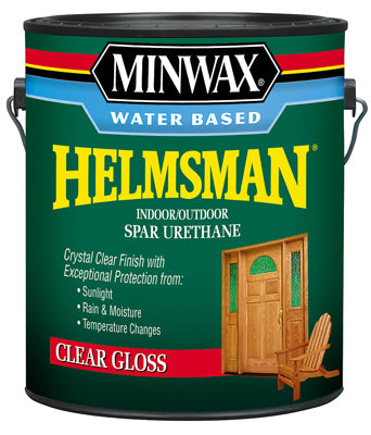 Minwax Water Based Helmsman Indoor/Outdoor Spar Urethane Finish GAL - GLOSS - CLEAR CLEAER / / GLOSS