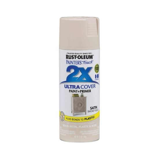 RUST-OLEUM 12 OZ Painter's Touch 2X Ultra Cover Satin Spray Paint - Satin Smokey Beige SMOKEY_BEIGE / / SATIN