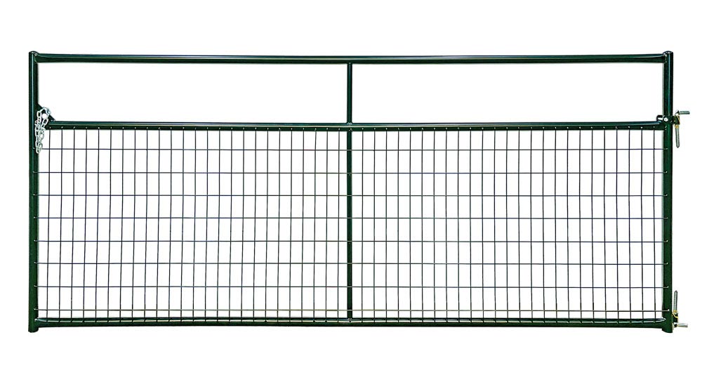 Priefert Wire Filled Economy Gate, 12ft, Red RED / 12FT