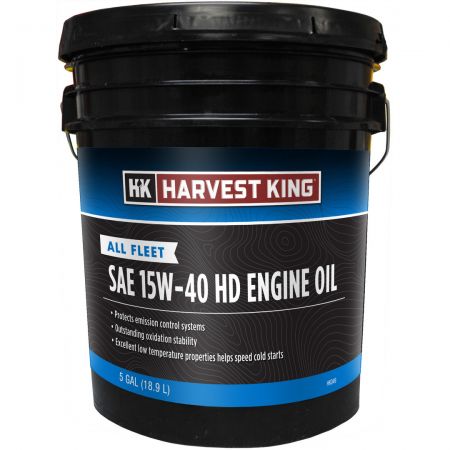 Harvest King All Fleet SAE 15W-40 HD Engine Oil, 5gal 15W40,XX