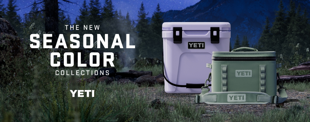 YETI Coolers in new seasonal colors cosmic lilac and camp green