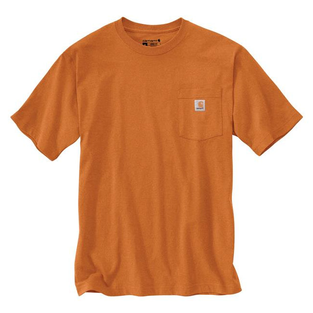 Carhartt Loose Fit Heavyweight Short-Sleeve Pocket T-Shirt - Marmalade Heather Marmalade Heather /  / REG