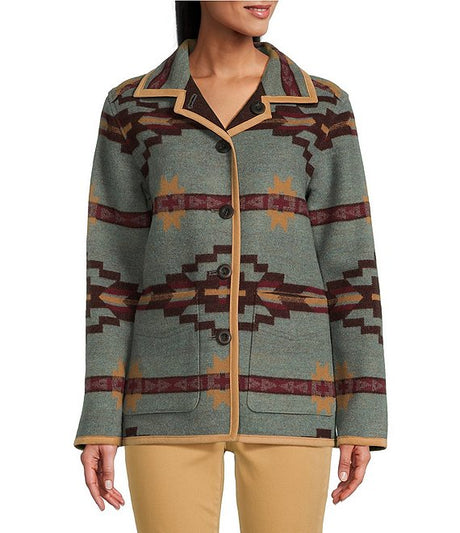 Pendleton Reversible Barn Coat Blu mix/mrn bandera