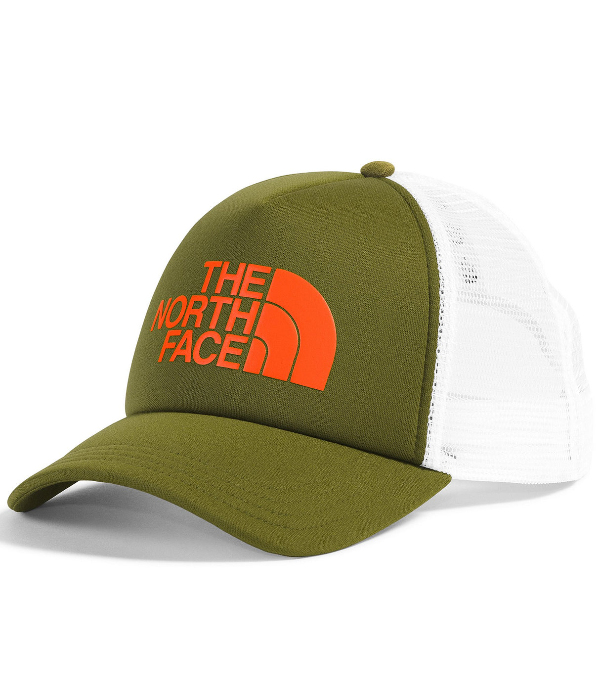 The North Face TNF Logo Trucker Hat - Forest Olive/TNF Orange/TNF White Forest Olive/TNF Orange/TNF White