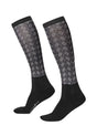 Kerrits Dual Zone Boot Sock Black iron bouquet