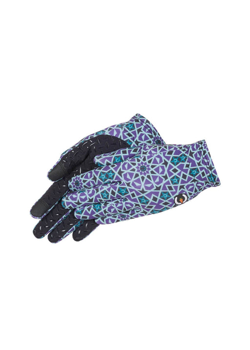 Kerrits Equestrian Apparel Kids Thermo Tech Riding Gloves - Print Iris Starlight