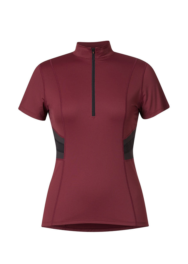 Kerrits Women's Trot On Tech Top Sangria black