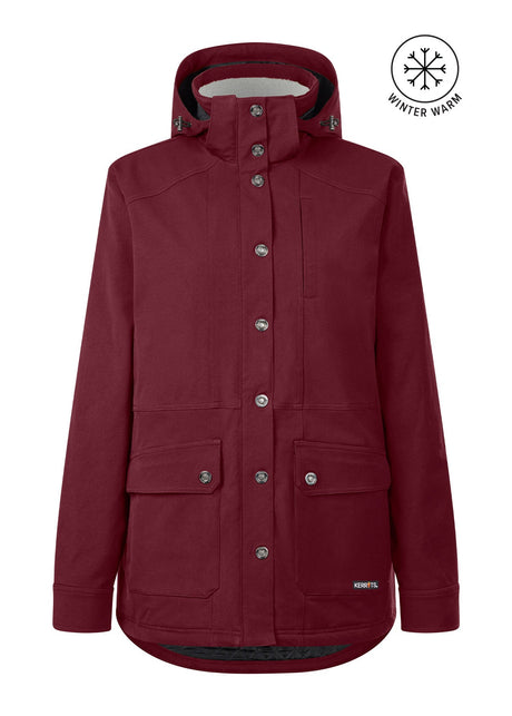 Kerrits Equestrian Apparel Winter Workhorse Barn Jacket - Sangria Sangria