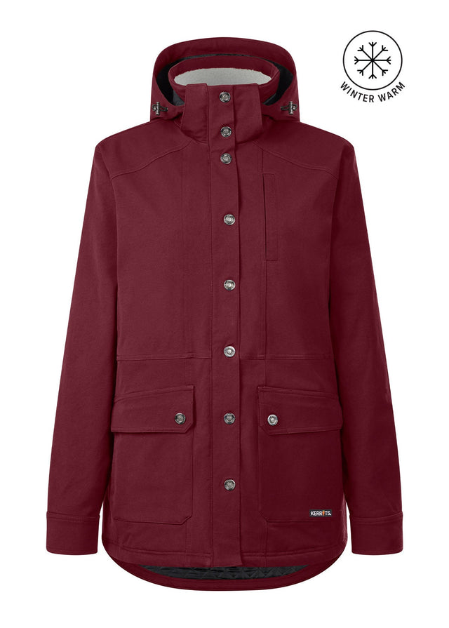 Kerrits Equestrian Apparel Winter Workhorse Barn Jacket - Sangria Sangria