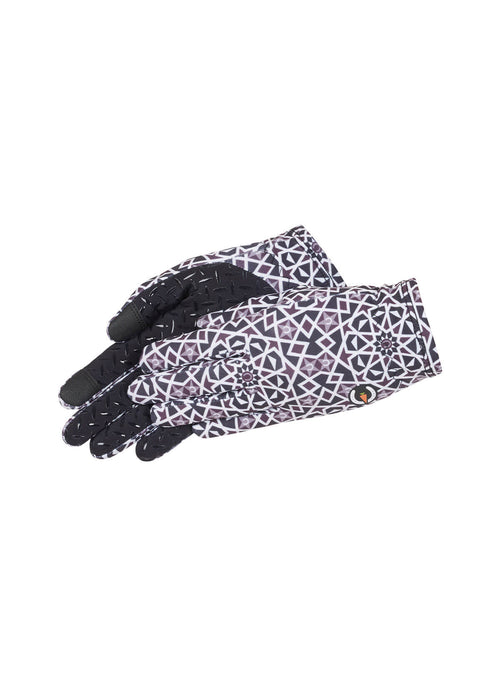 Kerrits Equestrian Apparel Kids Thermo Tech Riding Gloves - Print Black Starlight