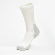 Thorlo Maximum Cushion Crew Running Sock - White/Platinum White/Platinum