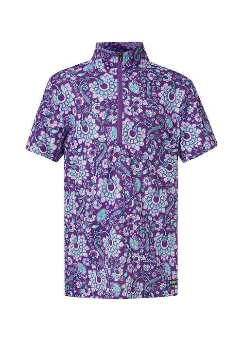 Kerrits Kids Always Cool Ice Fil Short Sleeve Shirt - Print Iris lucky paisley