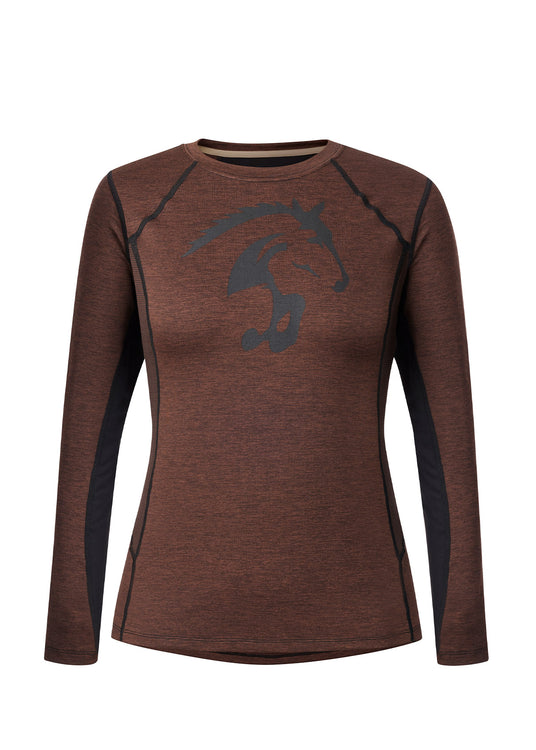 Kerrits Equestrian Apparel Crescent Base Layer Top - Leather Leather